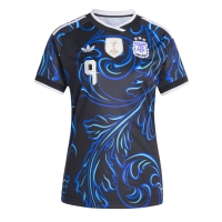Camiseta Argentina Julian Alvarez #9 Segunda Equipación Replica Mundial 2026 para mujer mangas cortas